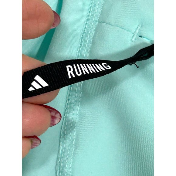 Adidas Own The Run Men’s Shorts S Green White Triple Striped Logo 9” AEROREADY - Picture 9 of 16